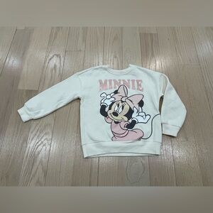Disney Minnie Mouse Cream and Pink Kids Sweatshirt